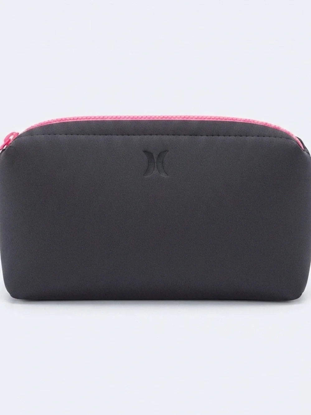 Hurley Black & Hot Pink Zip Around Wallet Organizer with Credit Card Slots